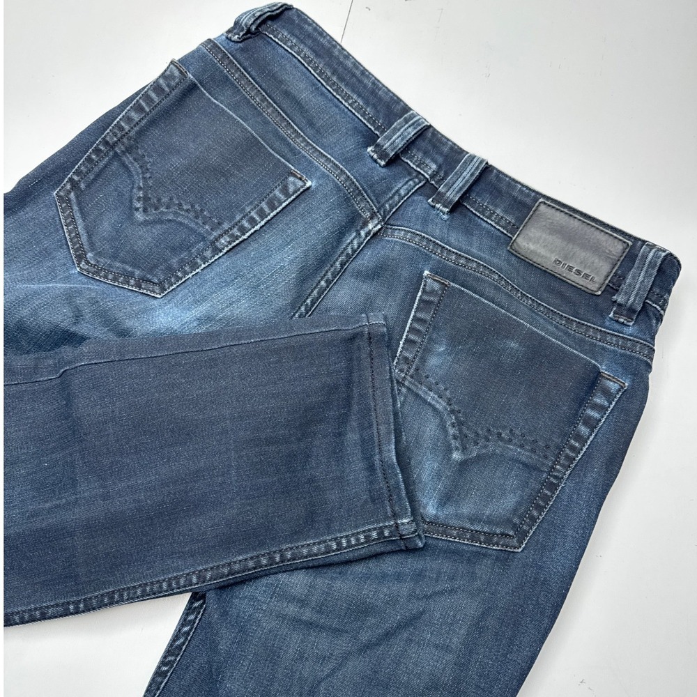 Diesel Viker-R-Box Regular Straight Jeans Dark Wash Stretch Blue Denim 29x30
